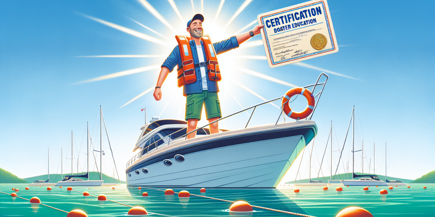 Illustration of receiving boater education certification