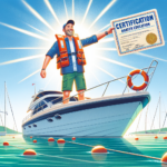 Illustration of receiving boater education certification