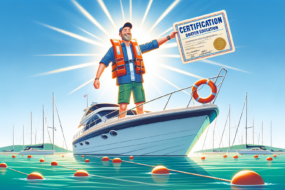 Illustration of receiving boater education certification