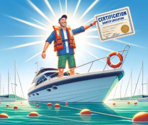 Illustration of receiving boater education certification